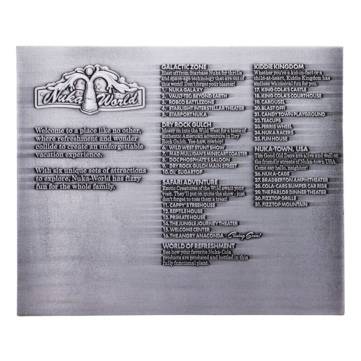 Fallout - Limited Edition Nuka-World Metal Map