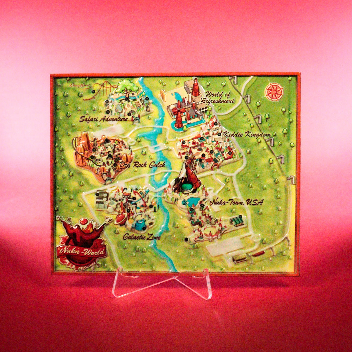 Fallout - Limited Edition Nuka-World Metal Map