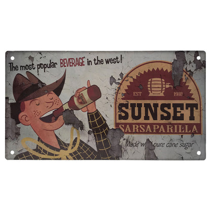 Fallout Sunset Sarsaparilla Tin Sign