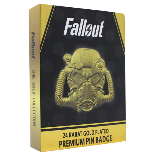 Fallout Limited Edition T-60 Power Armour Helmet 24k Gold Plated XL Pin Badge