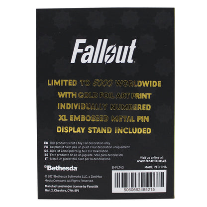 Fallout Limited Edition T-60 Power Armour Helmet 24k Gold Plated XL Pin Badge