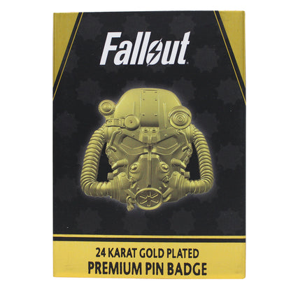 Fallout Limited Edition T-60 Power Armour Helmet 24k Gold Plated XL Pin Badge