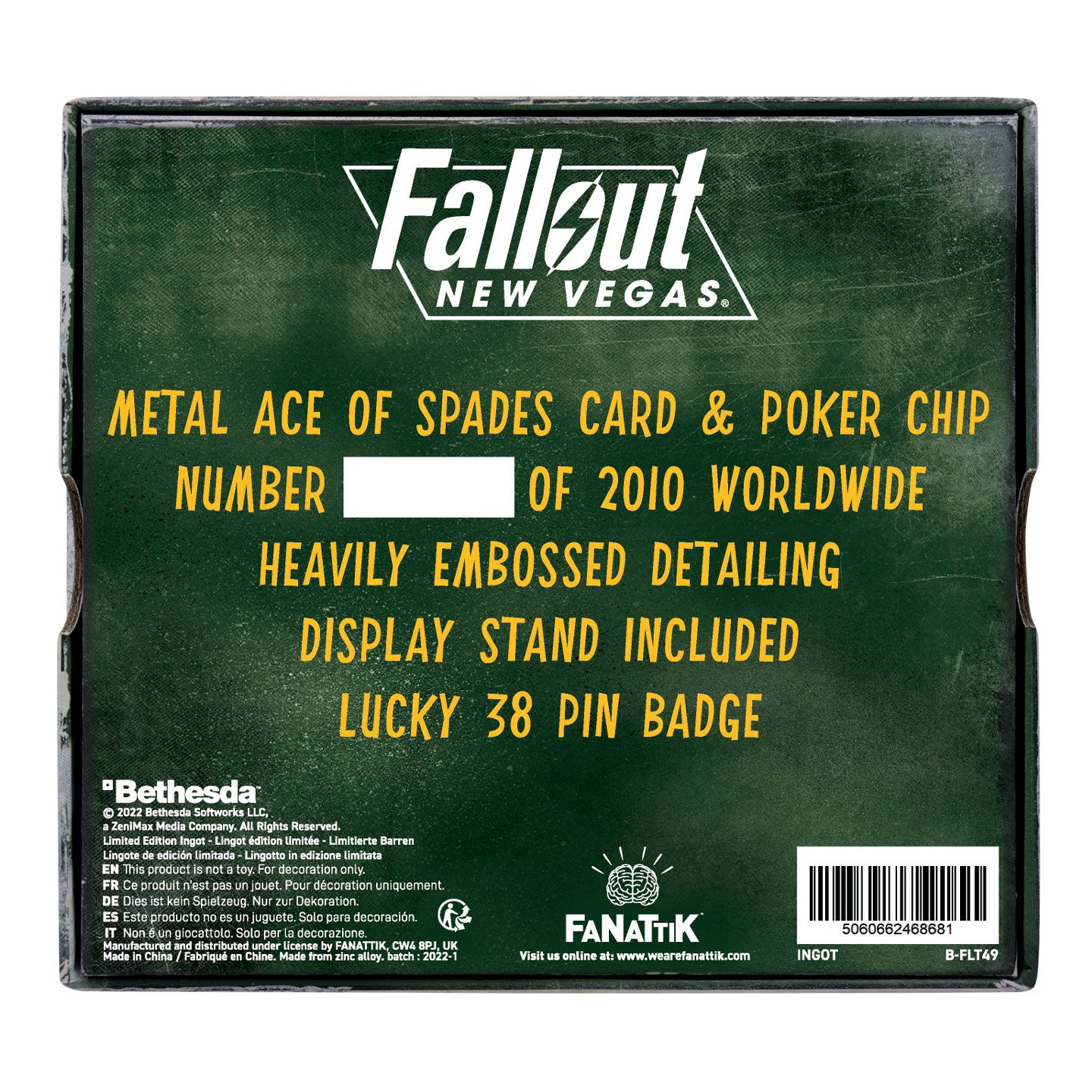 Fallout New Vegas Lucky 38 Metal Casino Set