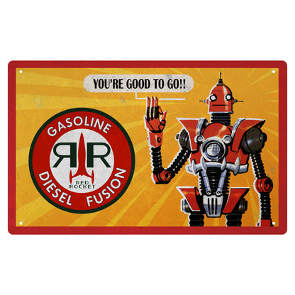 Fallout Set of 3 Tin Signs Red Rocket