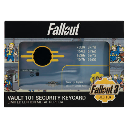 Fallout 3 Vault 101 Limited Edition Security Keycard Replica