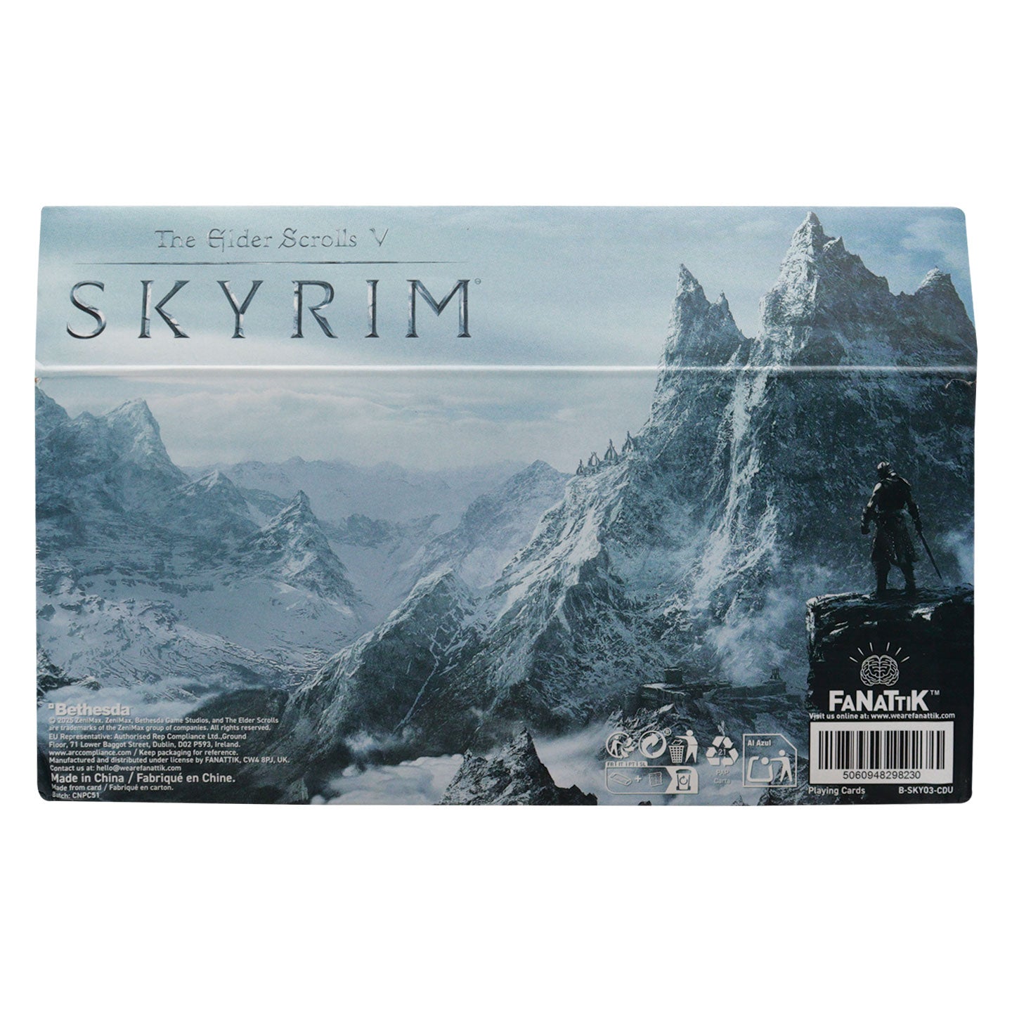 The Elder Scrolls Skyrim Playing Cards CDU Containing 12 Packs