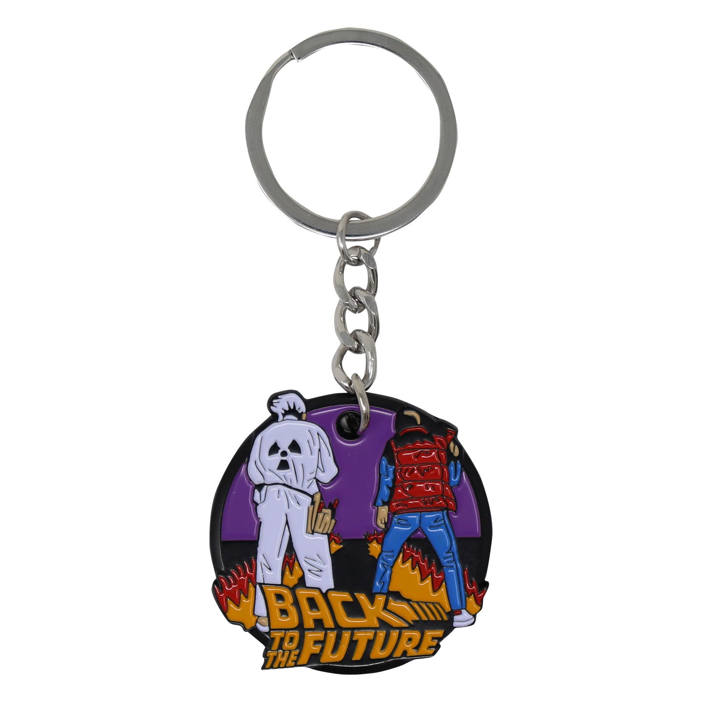 Back to the Future Limited Edition Doc Brown and Marty McFly Enamel Key Ring