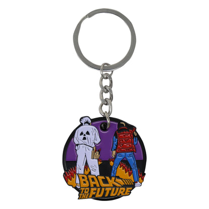 Back to the Future Limited Edition Doc Brown and Marty McFly Enamel Key Ring