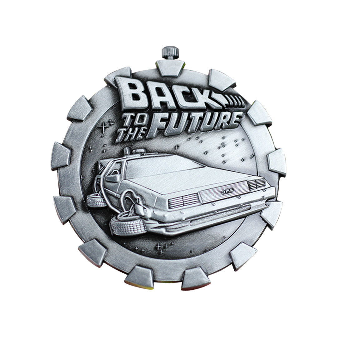 Back to the Future Limited Edition Stopwatch Medallion Close Up