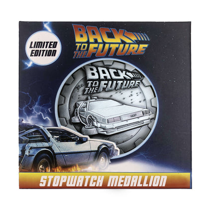 Back to the Future Limited Edition Stopwatch Medallion Packaging Front