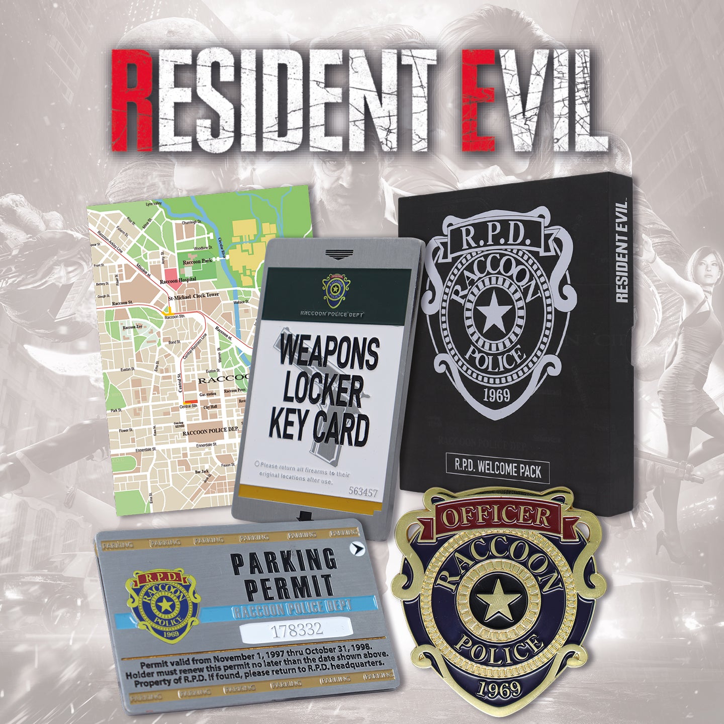 Resident Evil 2 Replica R.P.D. Welcome Pack