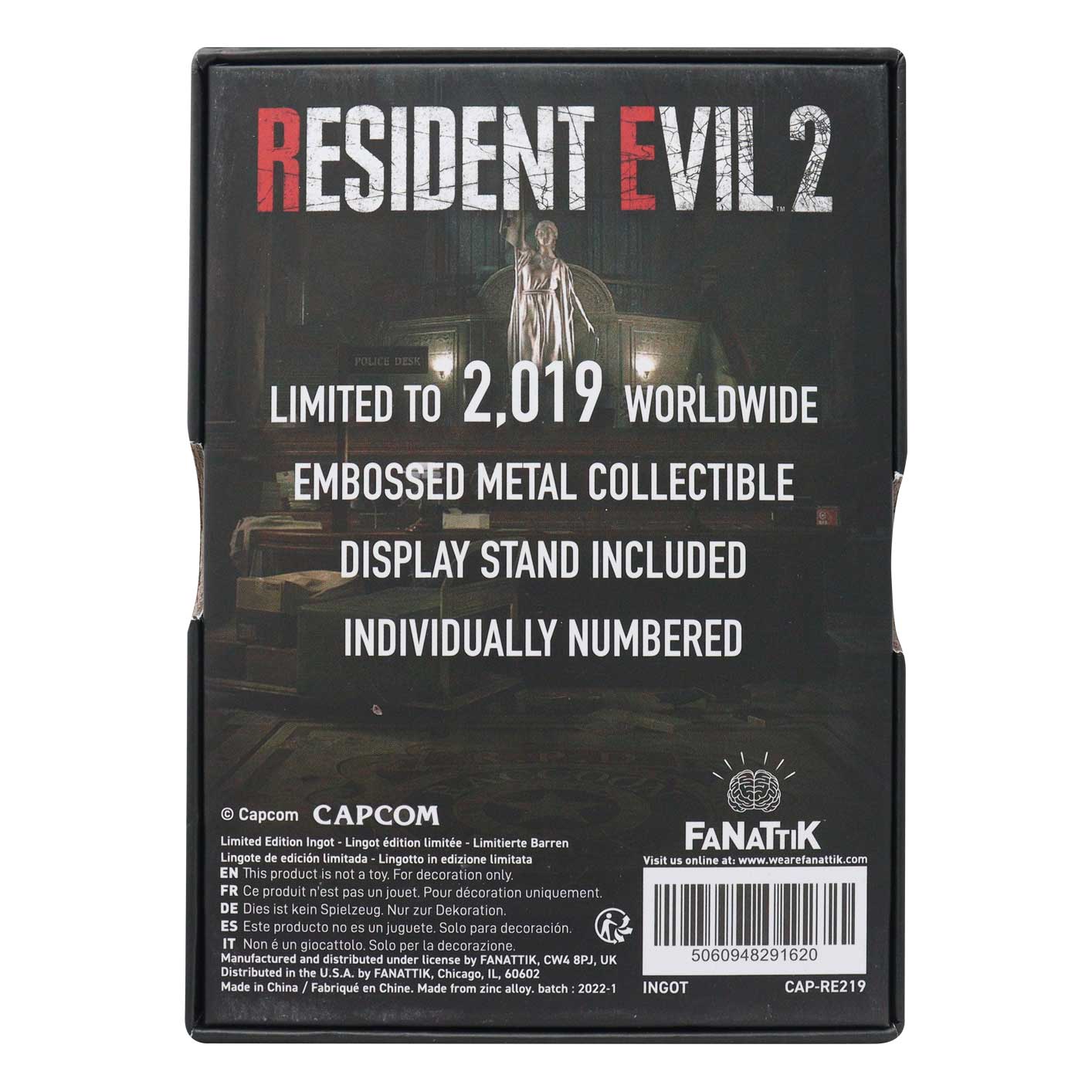 Resident Evil 2 Limited Edition Leon S. Kennedy Ingot