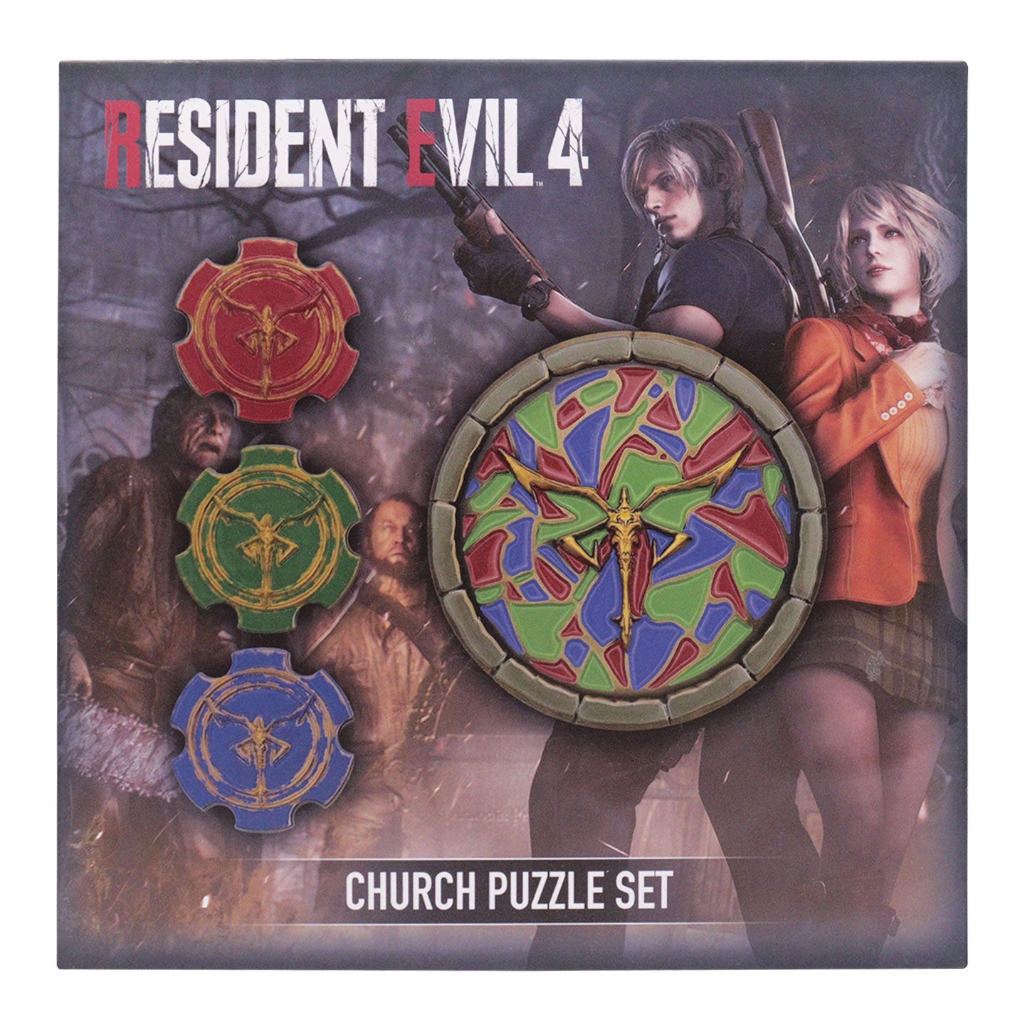 Resident Evil 4 Church Puzzle Medallion Set