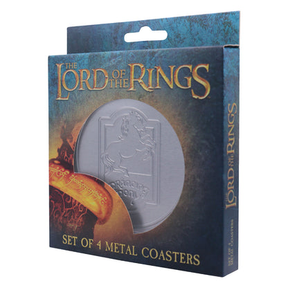 The Lord of the Rings Set of 4 Embossed Metal Coasters