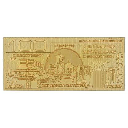 Cyberpunk 2077 24k Gold Plated Metal Eurodollar Replica
