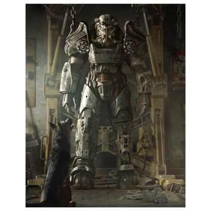 Fallout power armour limited edition art print measuring 14x11 inches