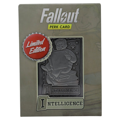 Fallout Limited Edition Replica Intelligence Perk Card