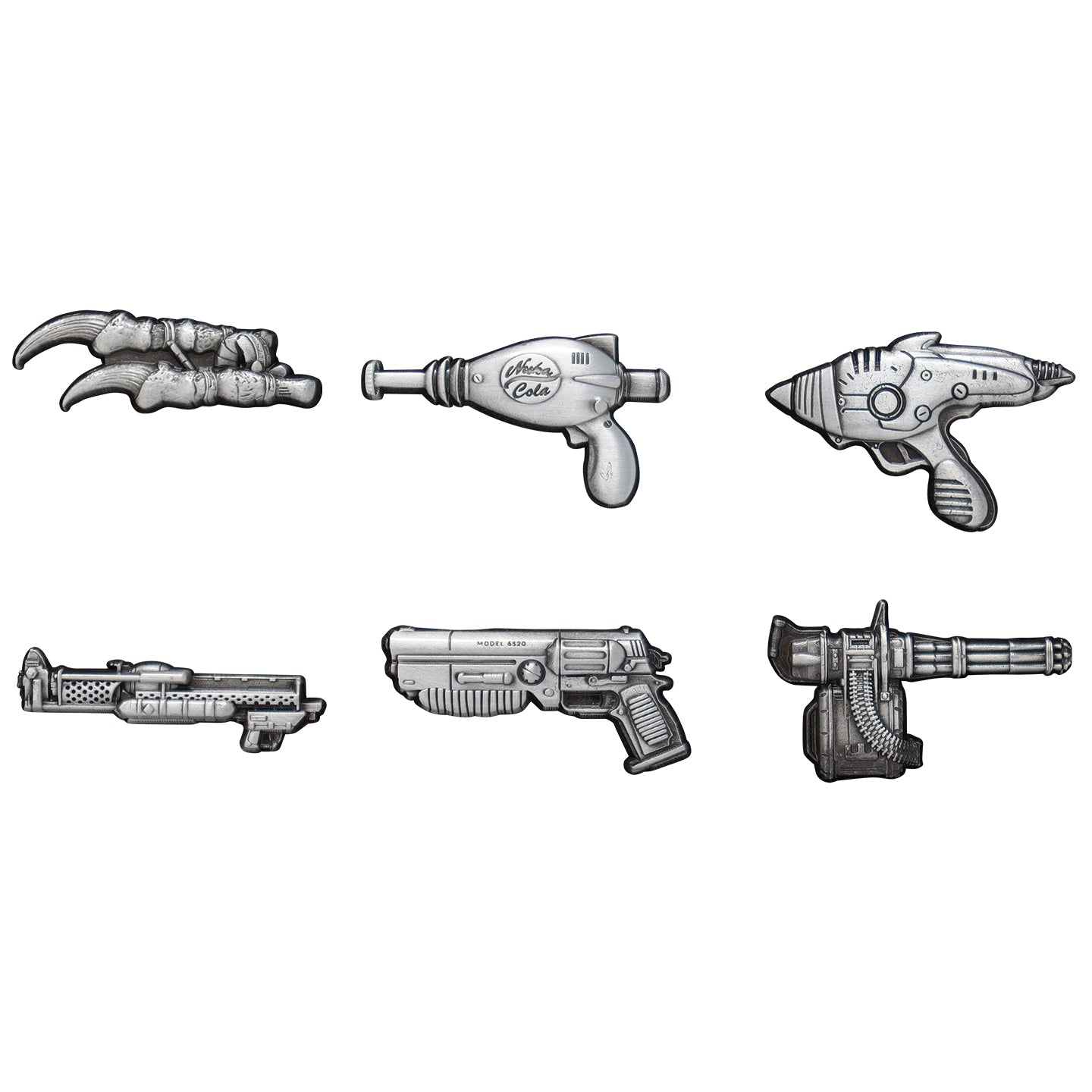 Fallout Limited Edition Set of 6 Weapons Pin Badges