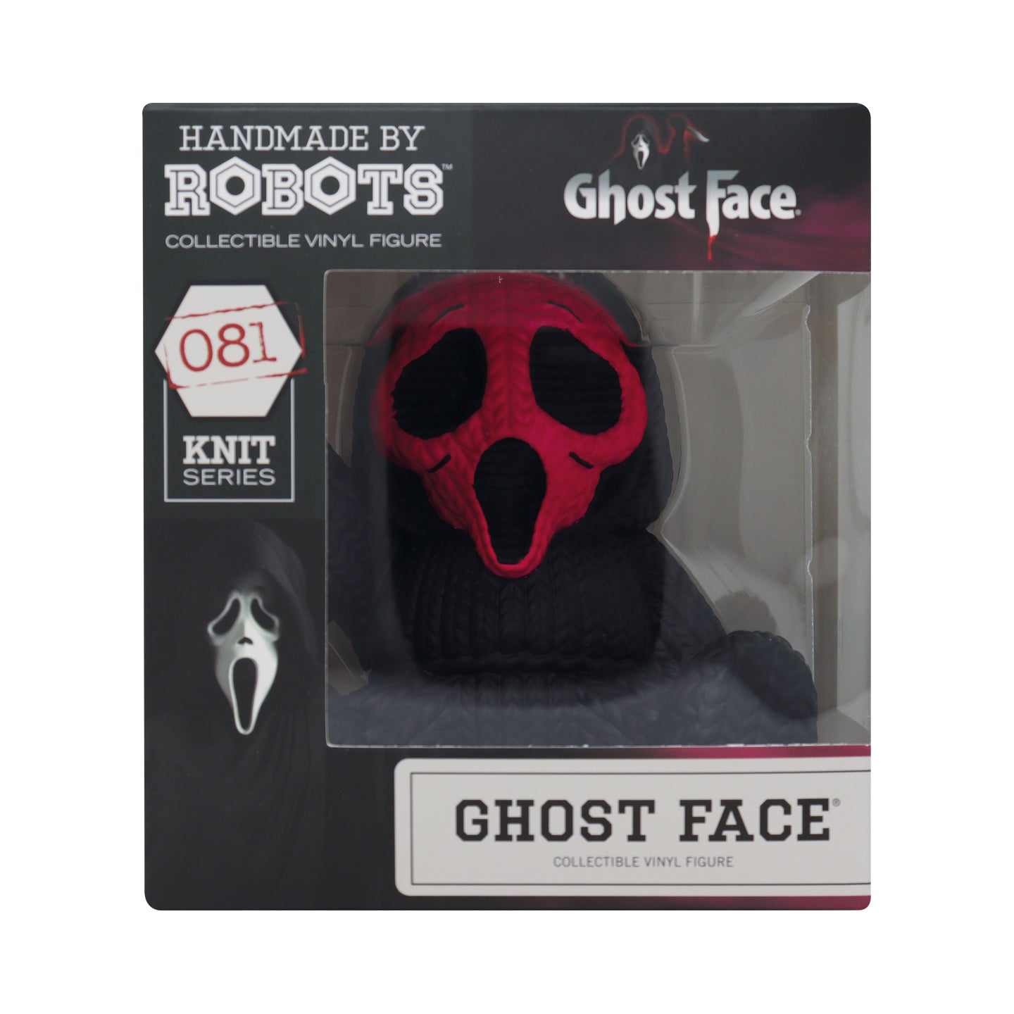 Handmade by Robots - Ghost Face Fluorescent Pink Vinyl Figure Handmade by Robots - Ghost Face Fluorescent Pink Vinyl Figure