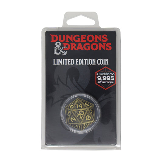 Dungeons & Dragons Limited Edition Dice Style Collectible Coin from Fanattik