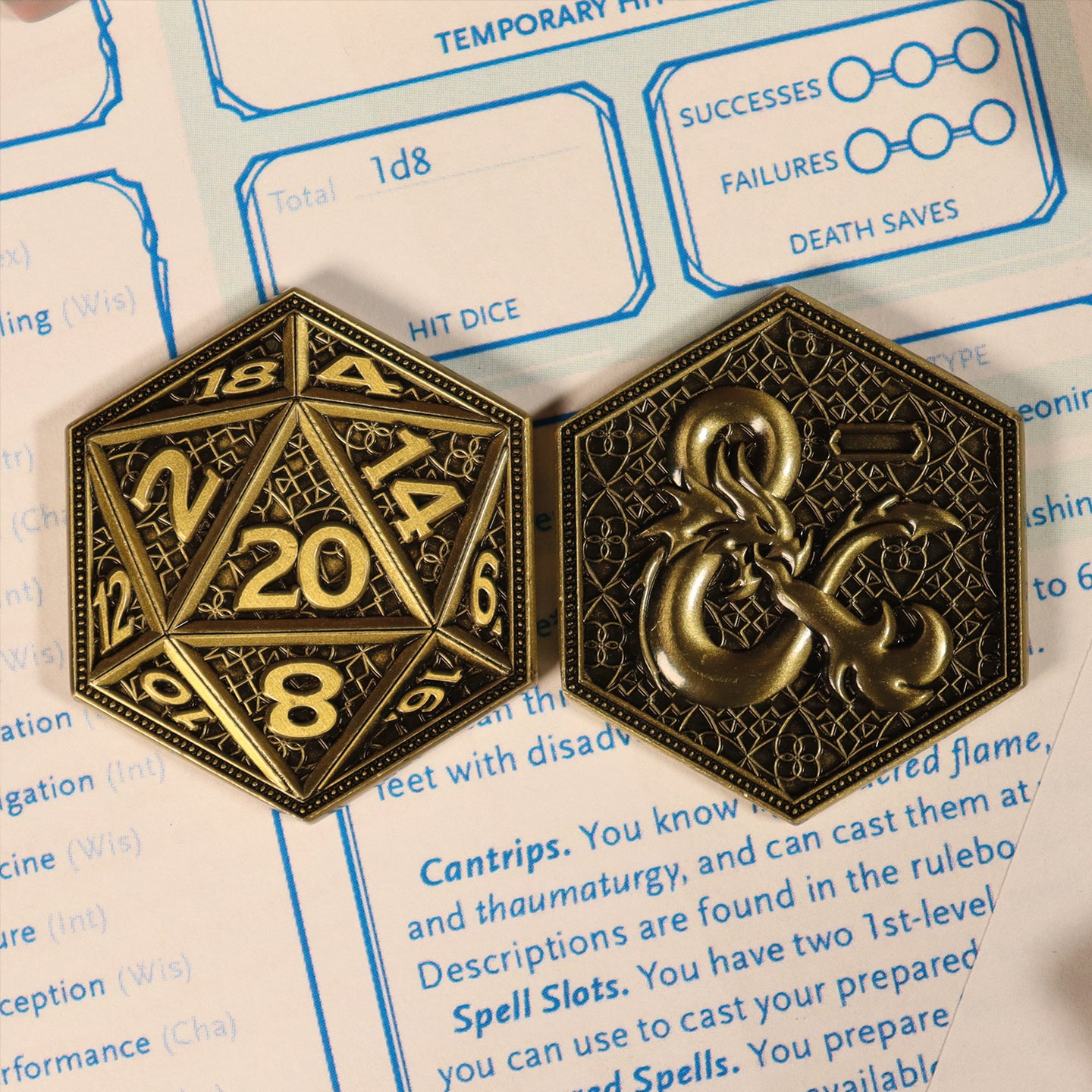 Dungeons & Dragons Limited Edition Dice Style Collectible Coin from Fanattik