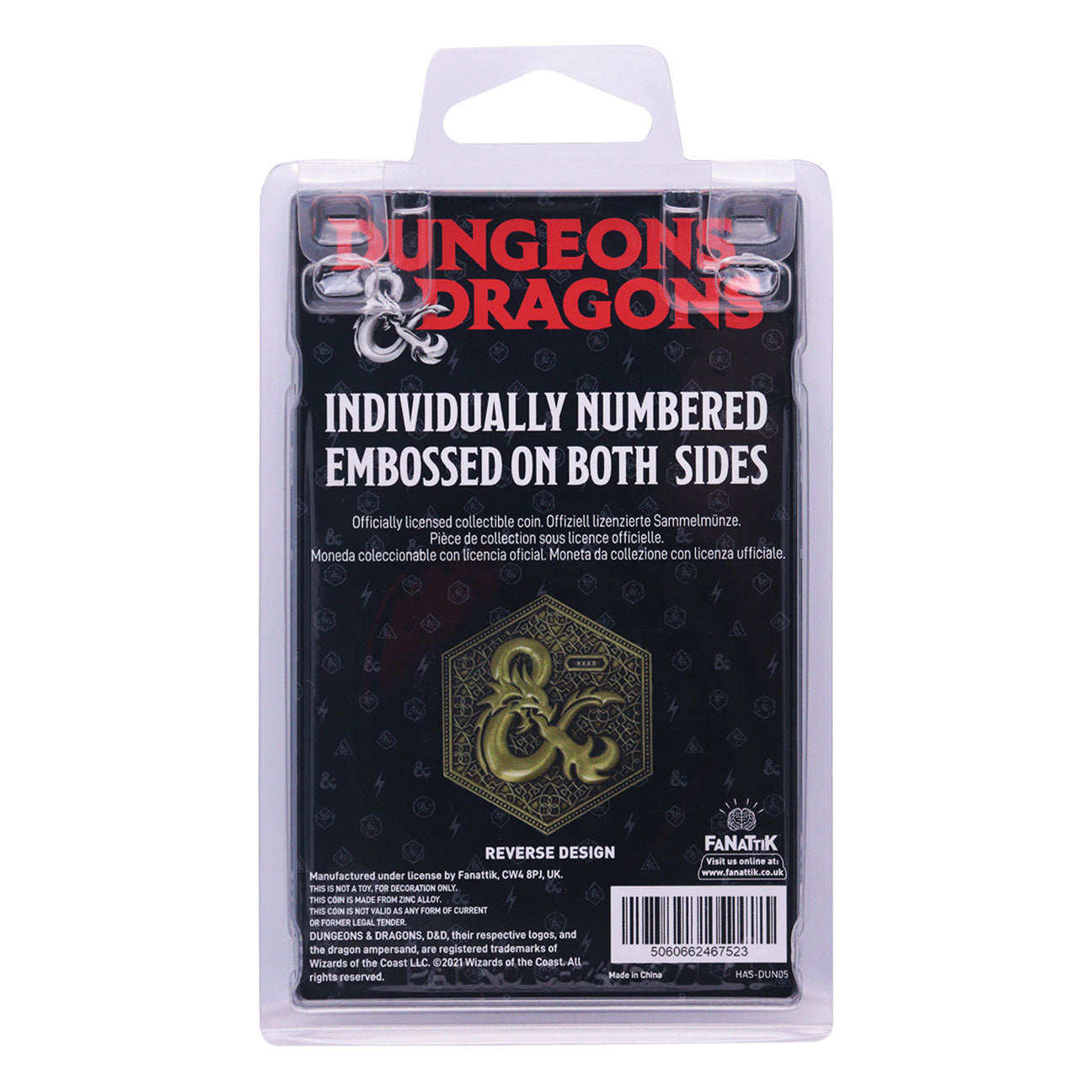 Dungeons & Dragons Limited Edition Dice Style Collectible Coin from Fanattik