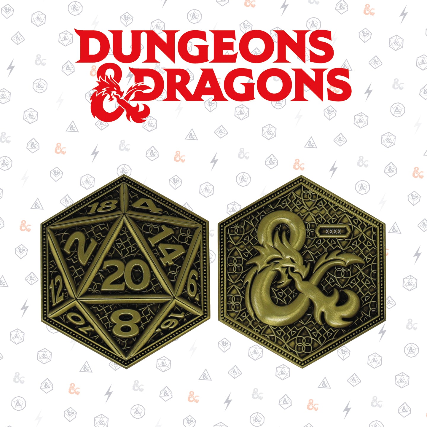 Dungeons & Dragons Limited Edition Dice Style Collectible Coin from Fanattik