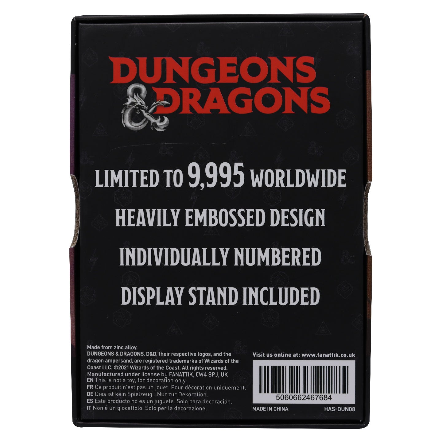 Dungeons & Dragons Dungeon Master's Guide Collectible Ingot from Fanattik