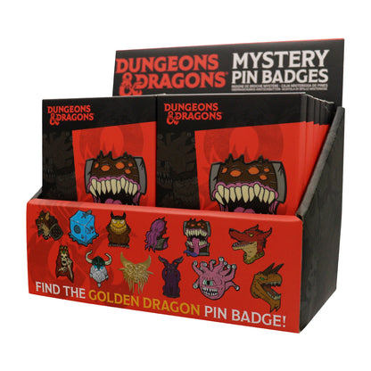 Dungeons & Dragons 50th Anniversary Mystery Pin Badge CDU Containing 12 Blind Boxes