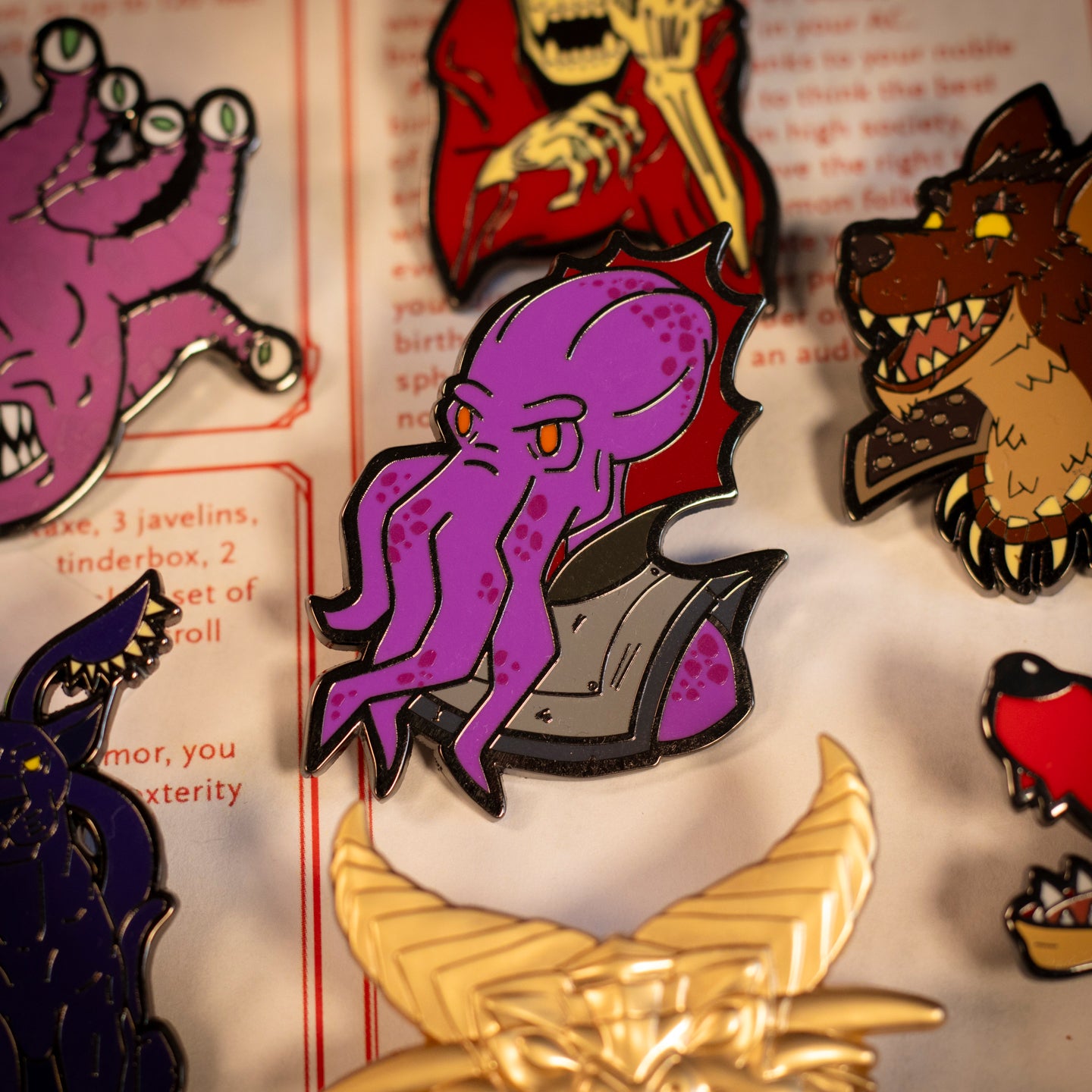 Dungeons & Dragons mystery pin badges from Fanattik