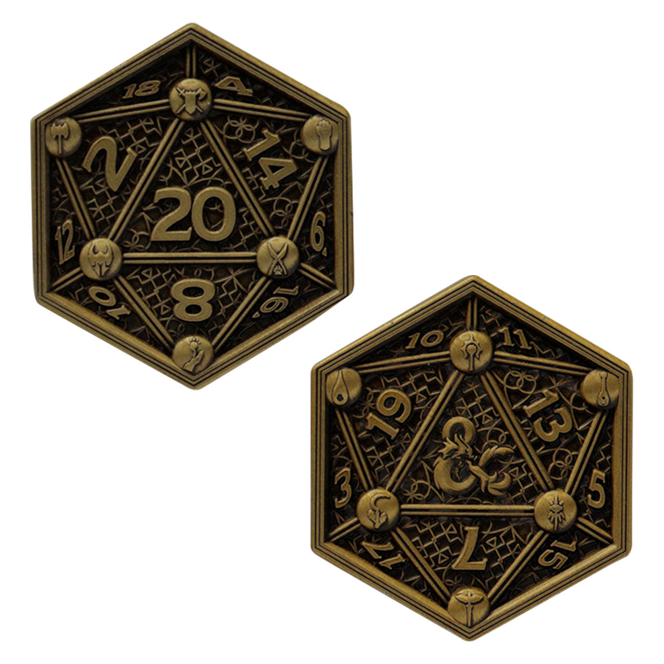 Dungeons & Dragons class cards and D20 flip coin set from Fanattik