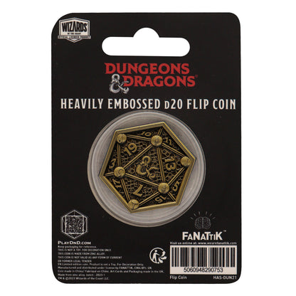 Dungeons & Dragons class cards and D20 flip coin set from Fanattik