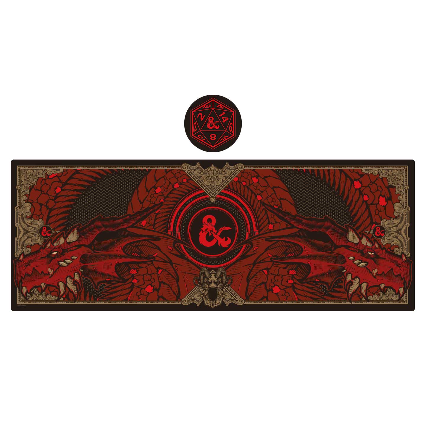 Dungeons & Dragons XL Desk Pad & Coaster Set