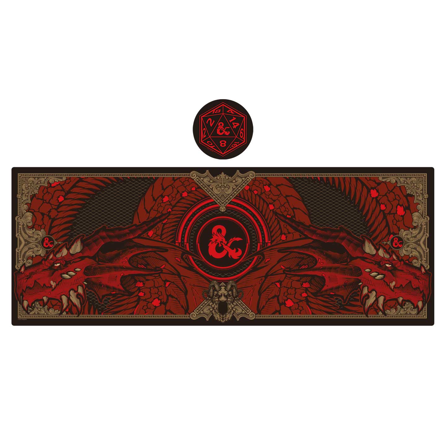 Dungeons & Dragons XL Desk Pad & Coaster Set