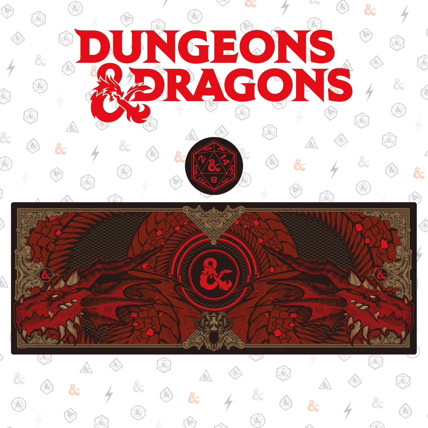 Dungeons & Dragons XL Desk Pad & Coaster Set