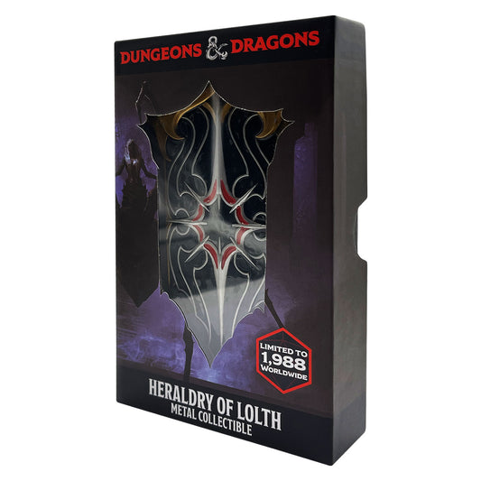 Dungeons & Dragons Limited Edition Lolth the Spider Queen Collectible Metal Ingot finished with enamel detailing