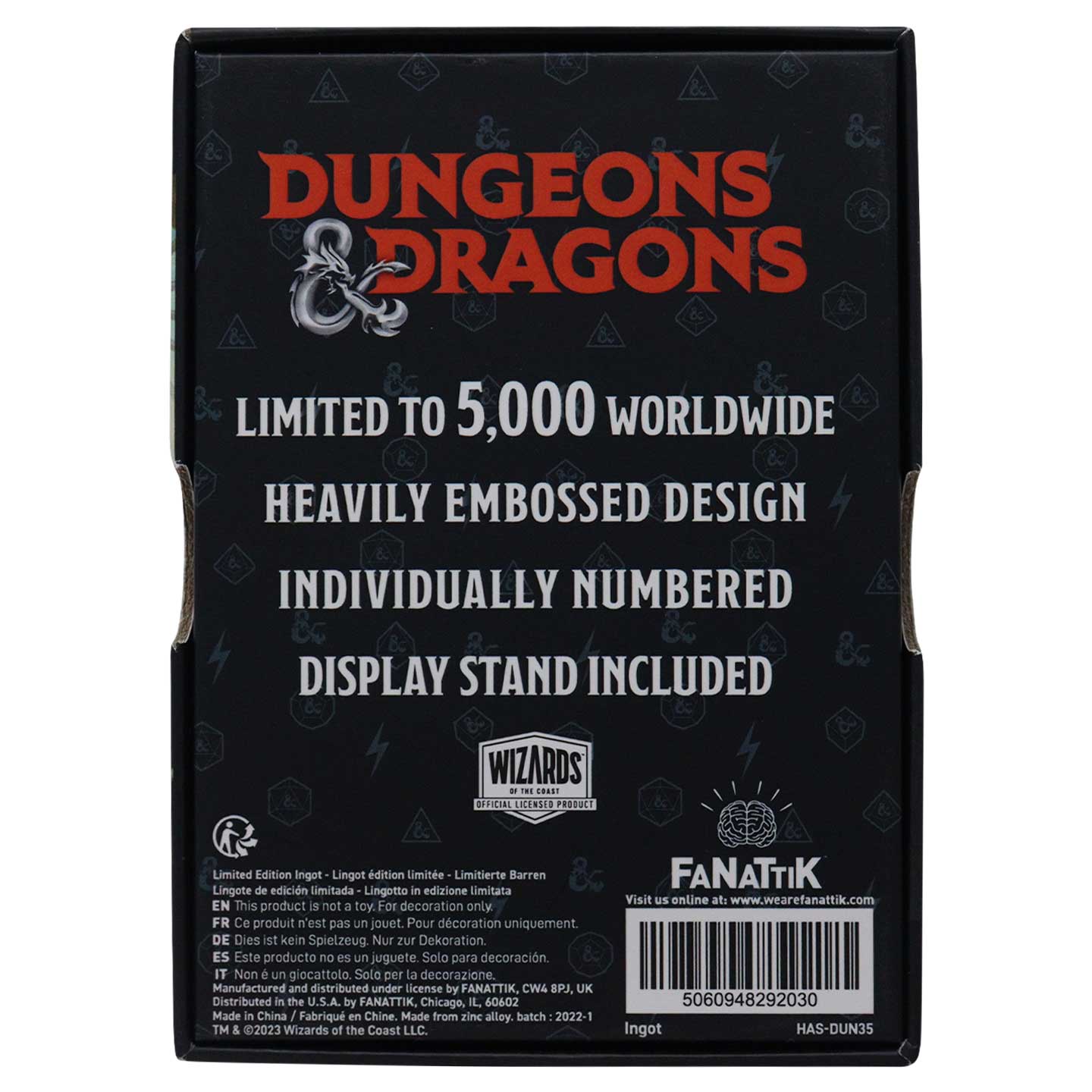 Dungeons & Dragons Limited Edition Keys From The Golden Vault Collectible Metal Ingot