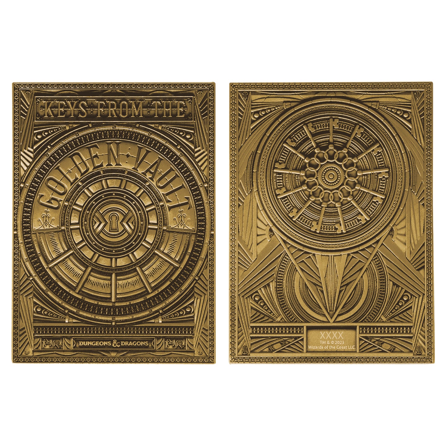Dungeons & Dragons Limited Edition Keys From The Golden Vault Collectible Metal Ingot