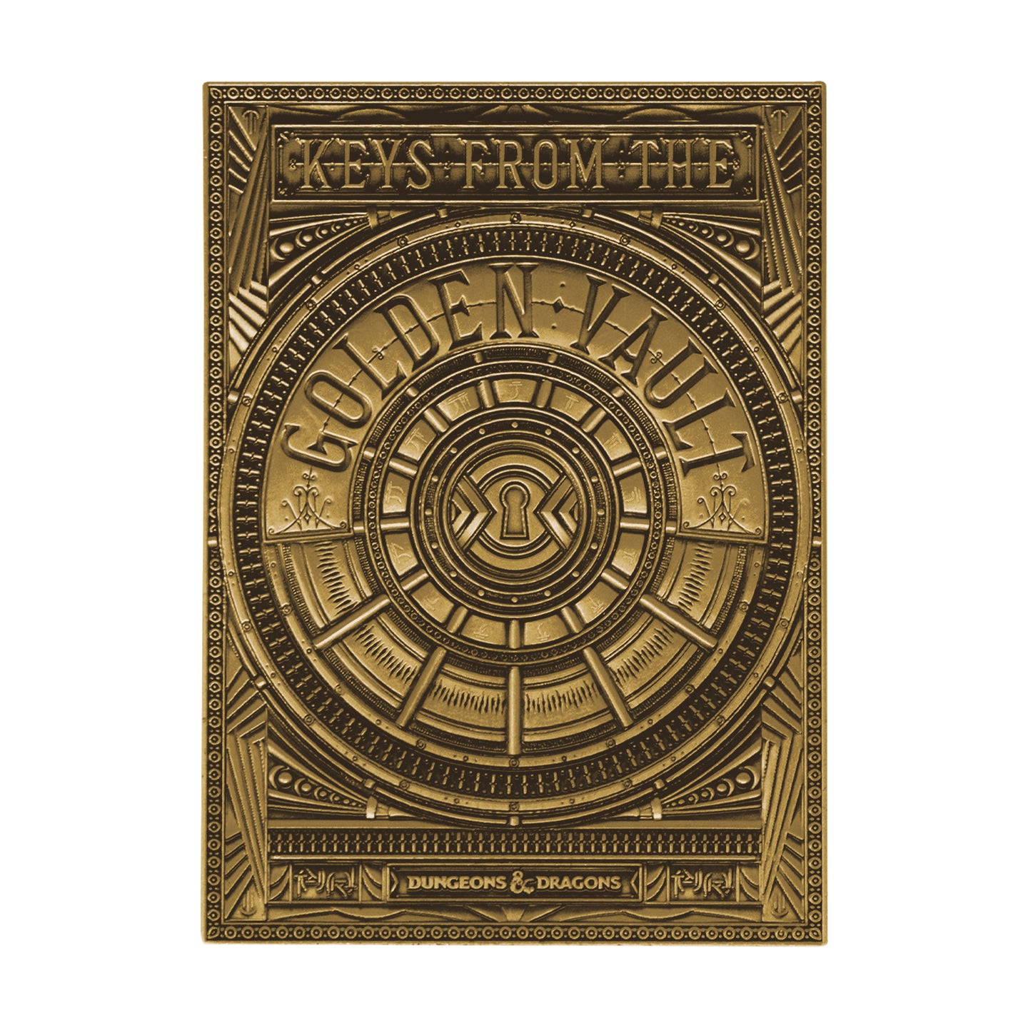 Dungeons & Dragons Limited Edition Keys From The Golden Vault Collectible Metal Ingot