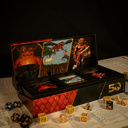 Dungeons & Dragons 50th Anniversary 1st Edition Book Cover Collectible Ingot Set