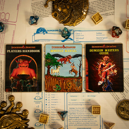 Dungeons & Dragons 50th Anniversary 1st Edition Book Cover Collectible Ingot Set