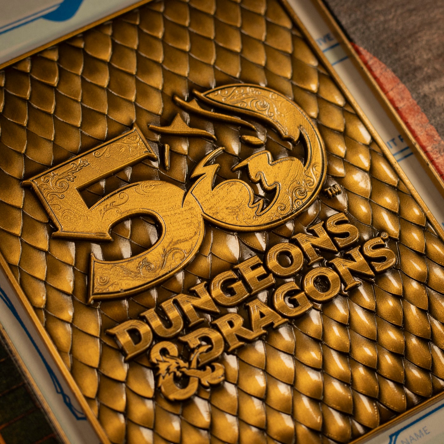 Dungeons & Dragons 50th Anniversary 1st Edition Book Cover Collectible Ingot Set