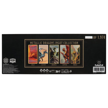 Dungeons & Dragons – Metallic Dragons 5 Piece Ingot Set