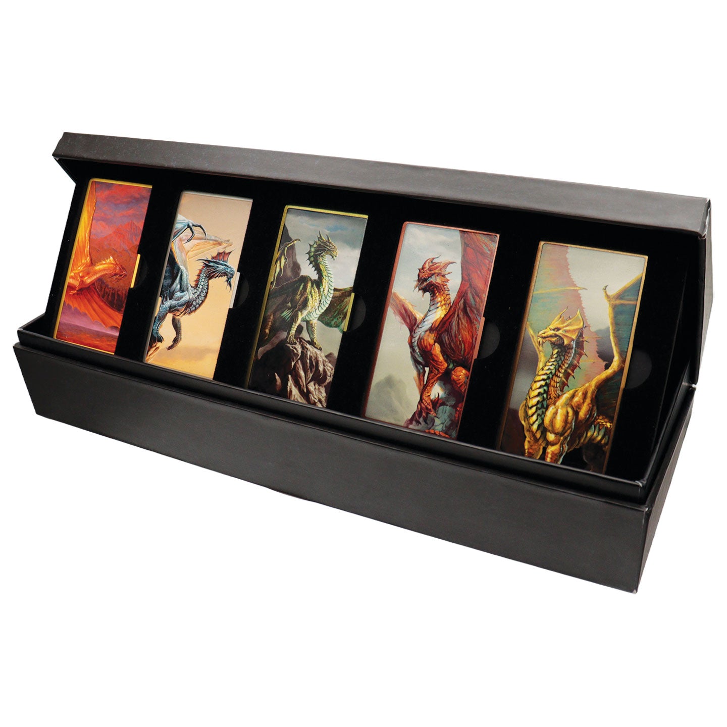 Dungeons & Dragons – Metallic Dragons 5 Piece Ingot Set