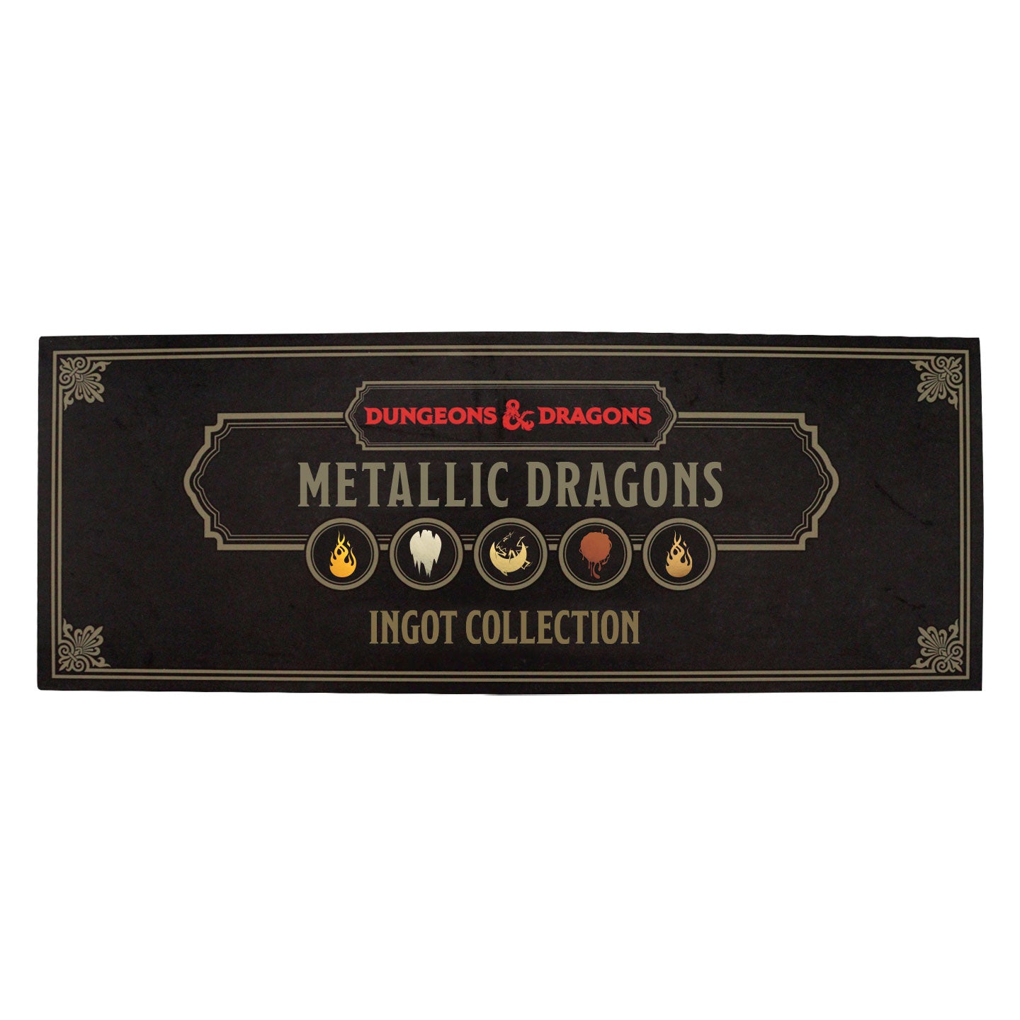 Dungeons & Dragons – Metallic Dragons 5 Piece Ingot Set