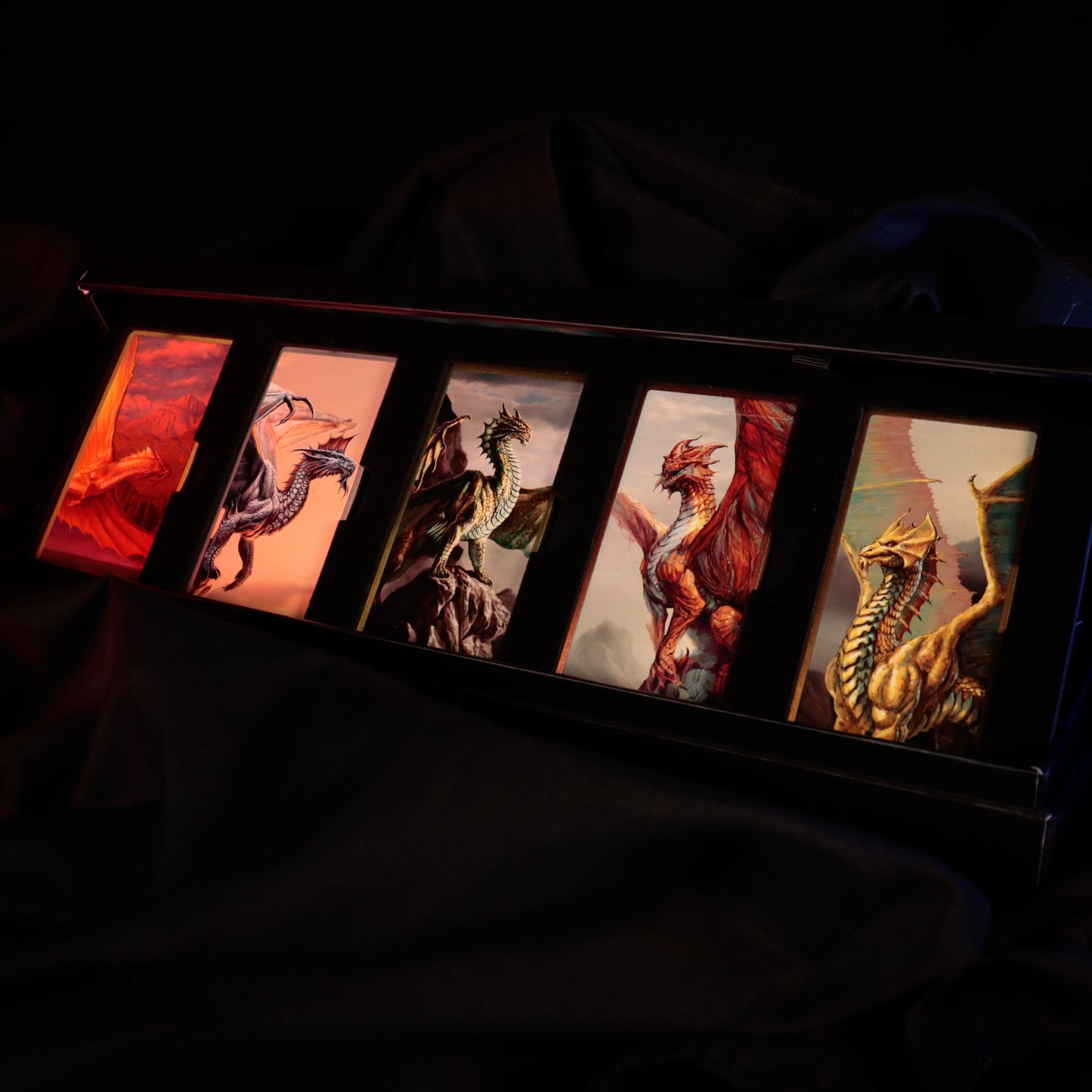 Dungeons & Dragons – Metallic Dragons 5 Piece Ingot Set