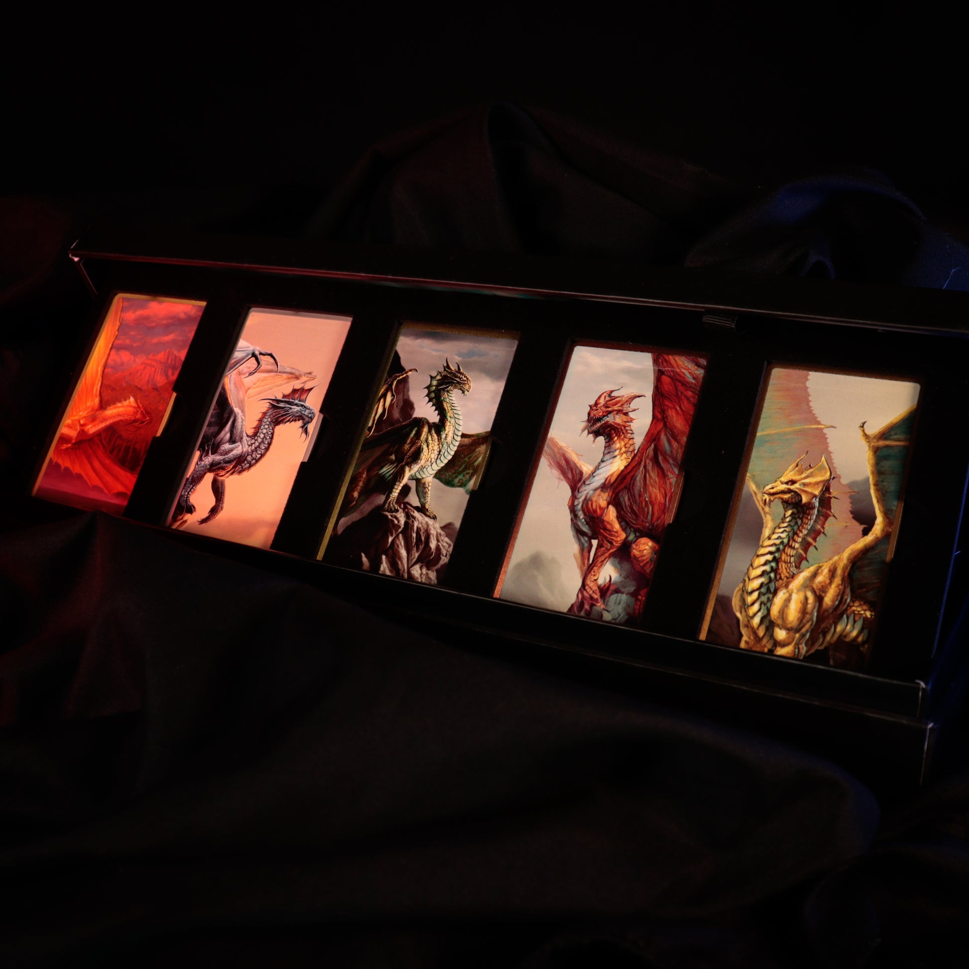 Dungeons & Dragons – Metallic Dragons 5 Piece Ingot Set