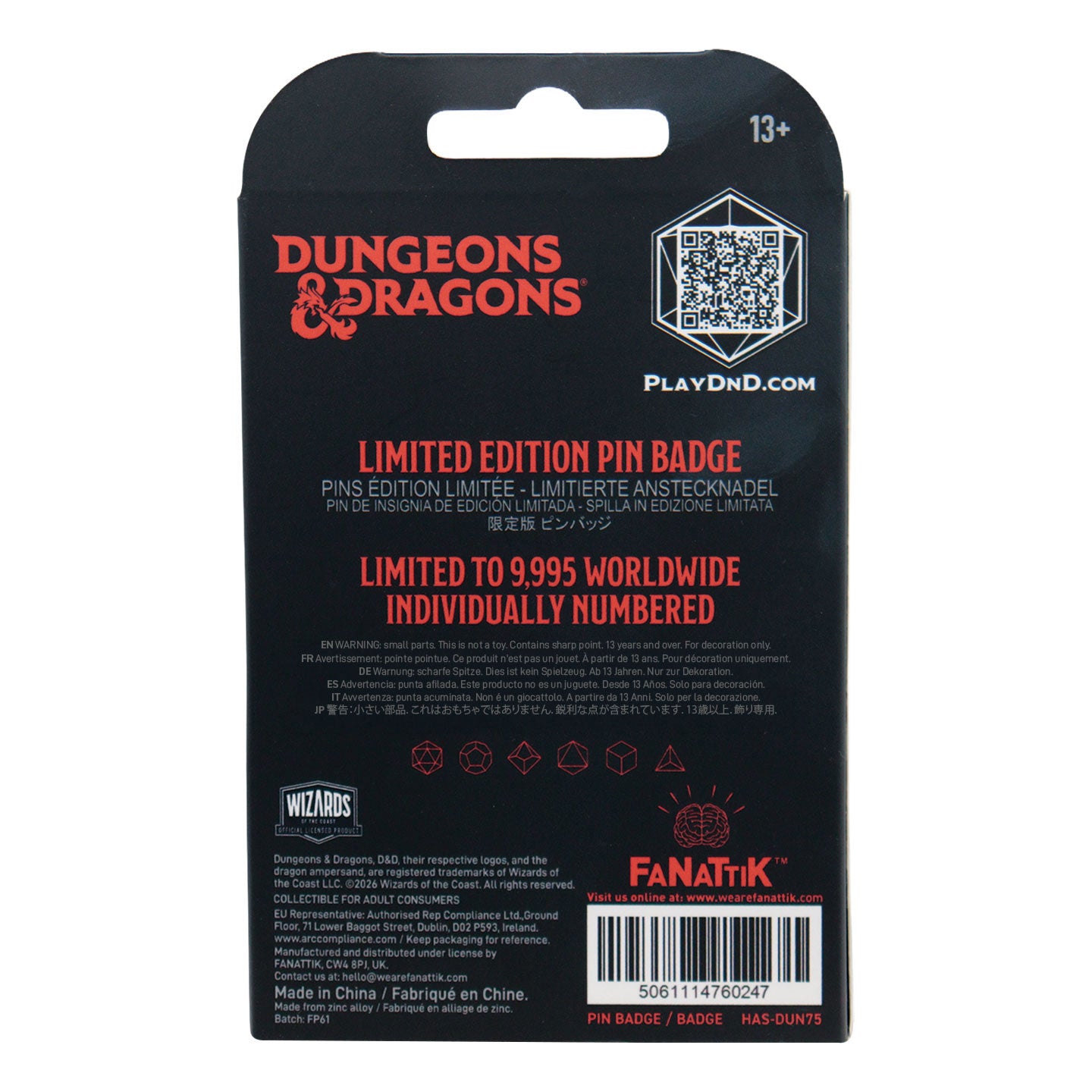 Dungeons & Dragons – Limited Edition Beholder Pin Badge