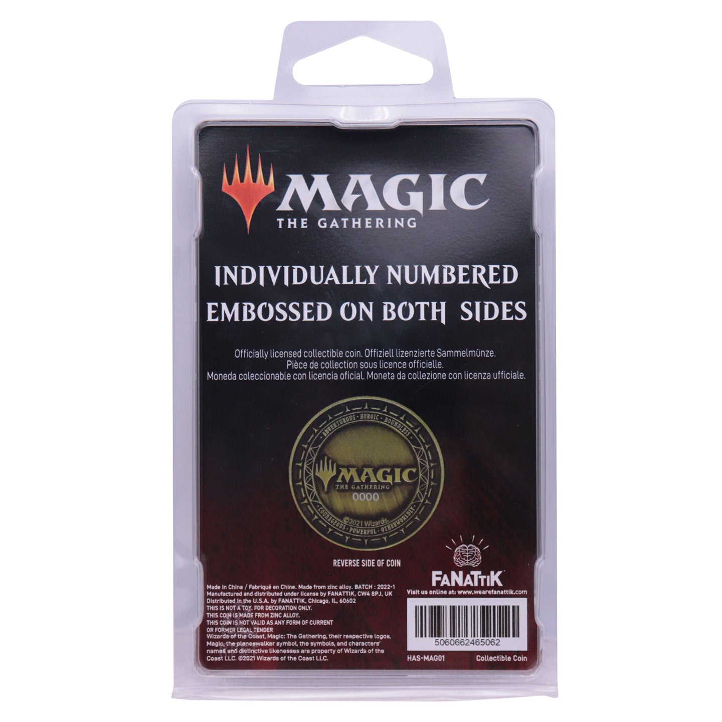 Magic the gathering limited edition collectible coin from Fanattik