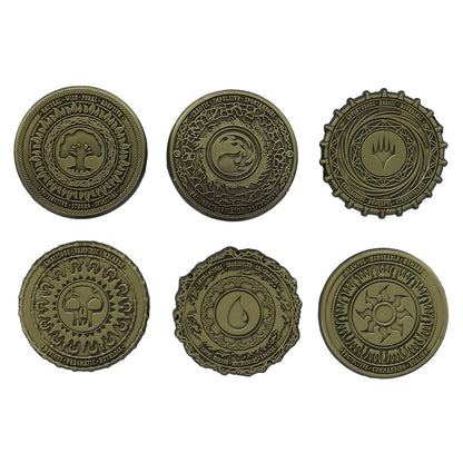Magic the Gathering Limited Editon Set of 6 Mana Symbol Pin Badges